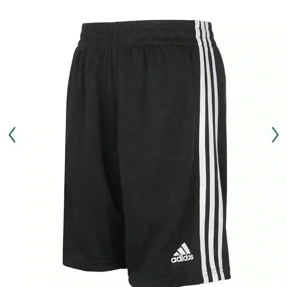 Boys Adidas, size 6 athletic shorts in black - Picture 1 of 2